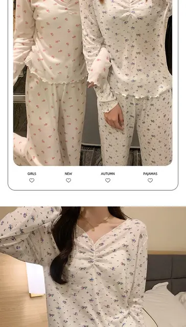 Pigiama In Cotone Morbido A Due Pezzi Con Bottoni - Comodo E Perfect Per Casa - Foto 4