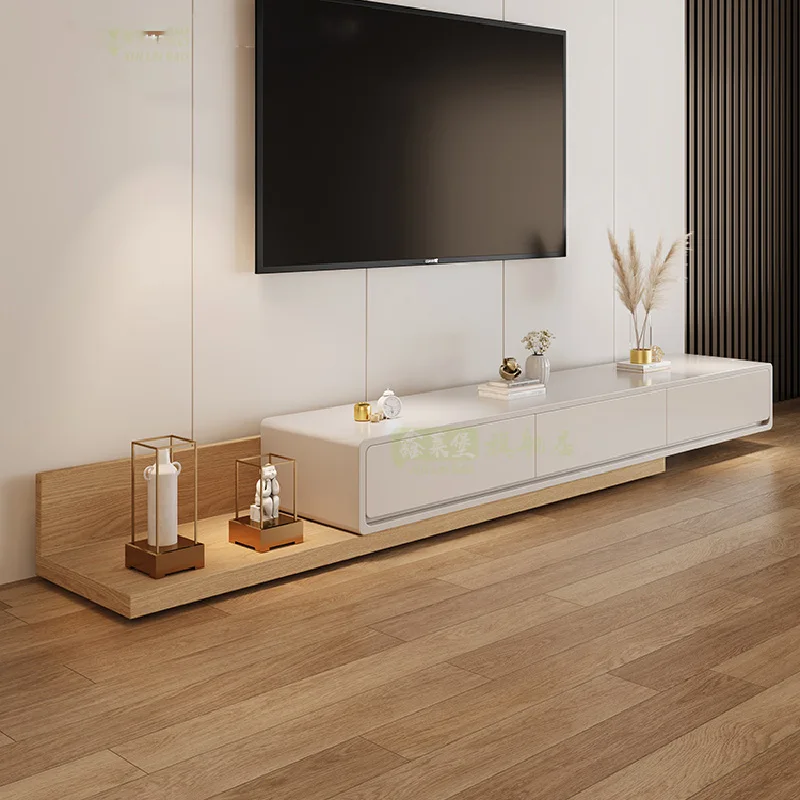 

Console Mobile Monitor Stand Living Room Modern Luxury Large White Tv Cabinet Center Meuble Tv Suspendu Mural Home Furniture