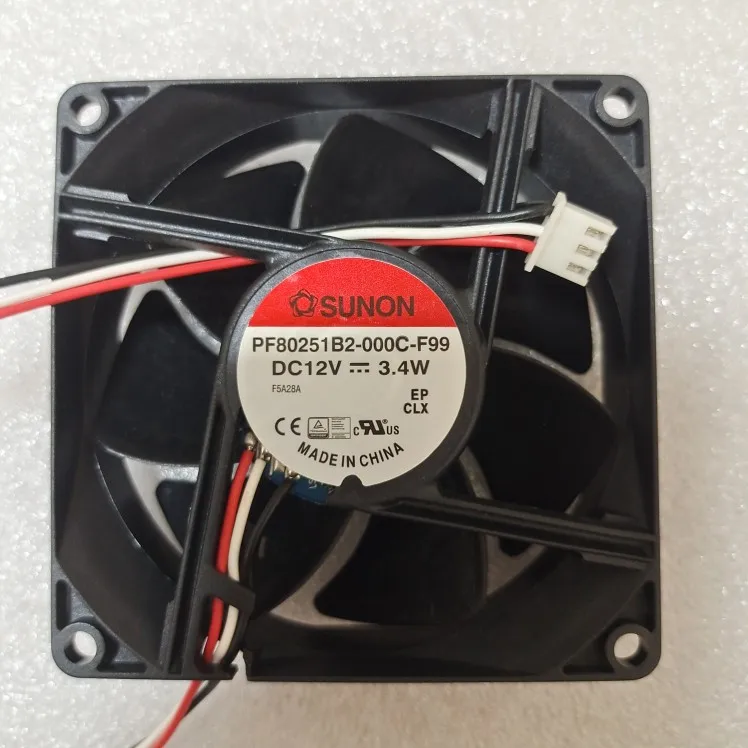 SUNON PF80251B2-000C-F99 DC 12V 3,4 W 80x80x25mm 3-проводной Вентилятор охлаждения сервера