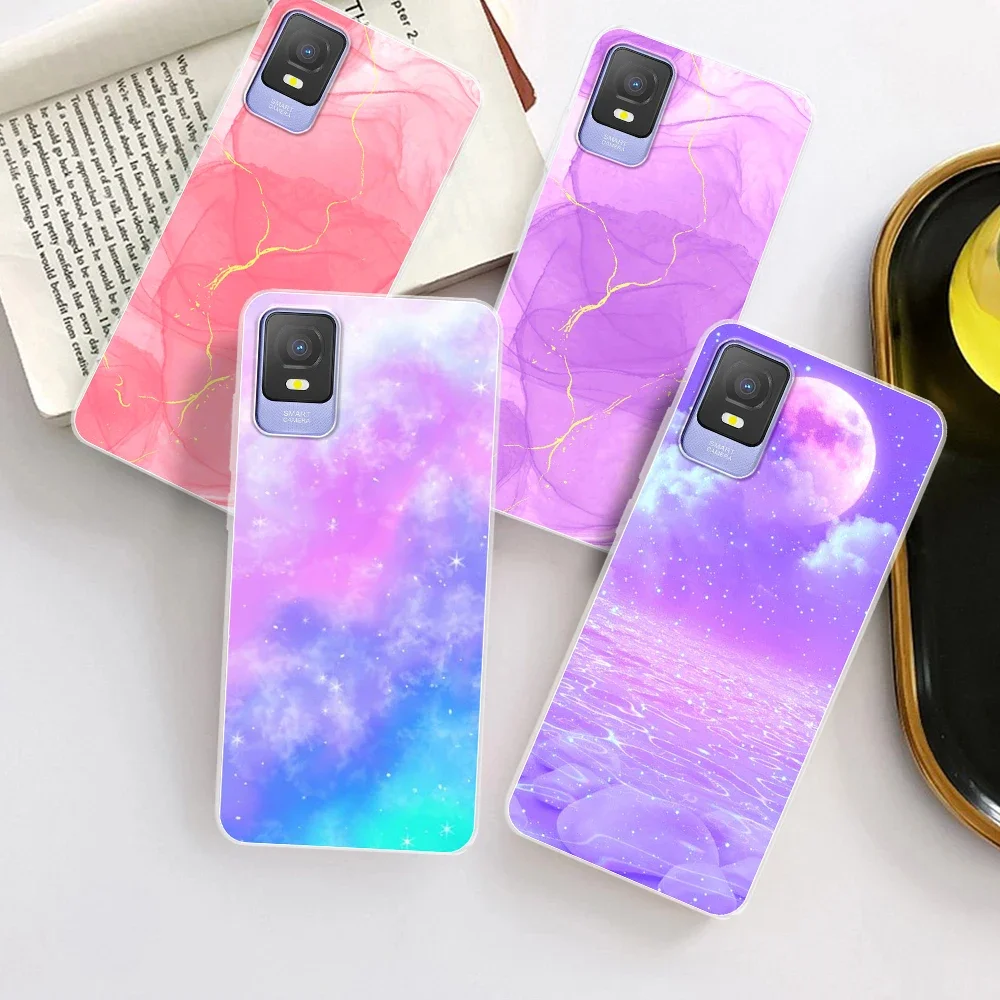 Stylish Fashion Print Clear Silicone Phone Case - Soft Shell Coque