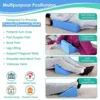 New Orthopedic Acid Reflux Bed Wedge Pillow Large Size Sponge Cotton Back Leg Elevation Cushion Pad Bedding Zipper Wedge Pillow 4
