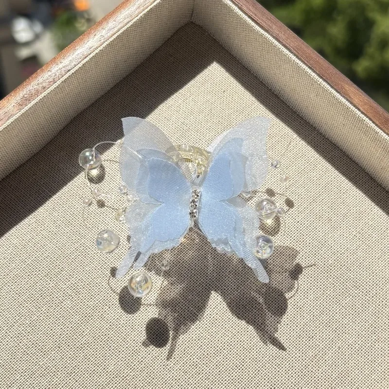 Butterfly Hair Claw Clip - Sweet and Elegant Hair Accessory for Girls Perfect for Home Use, High-Quality Updo Claw Hairpin