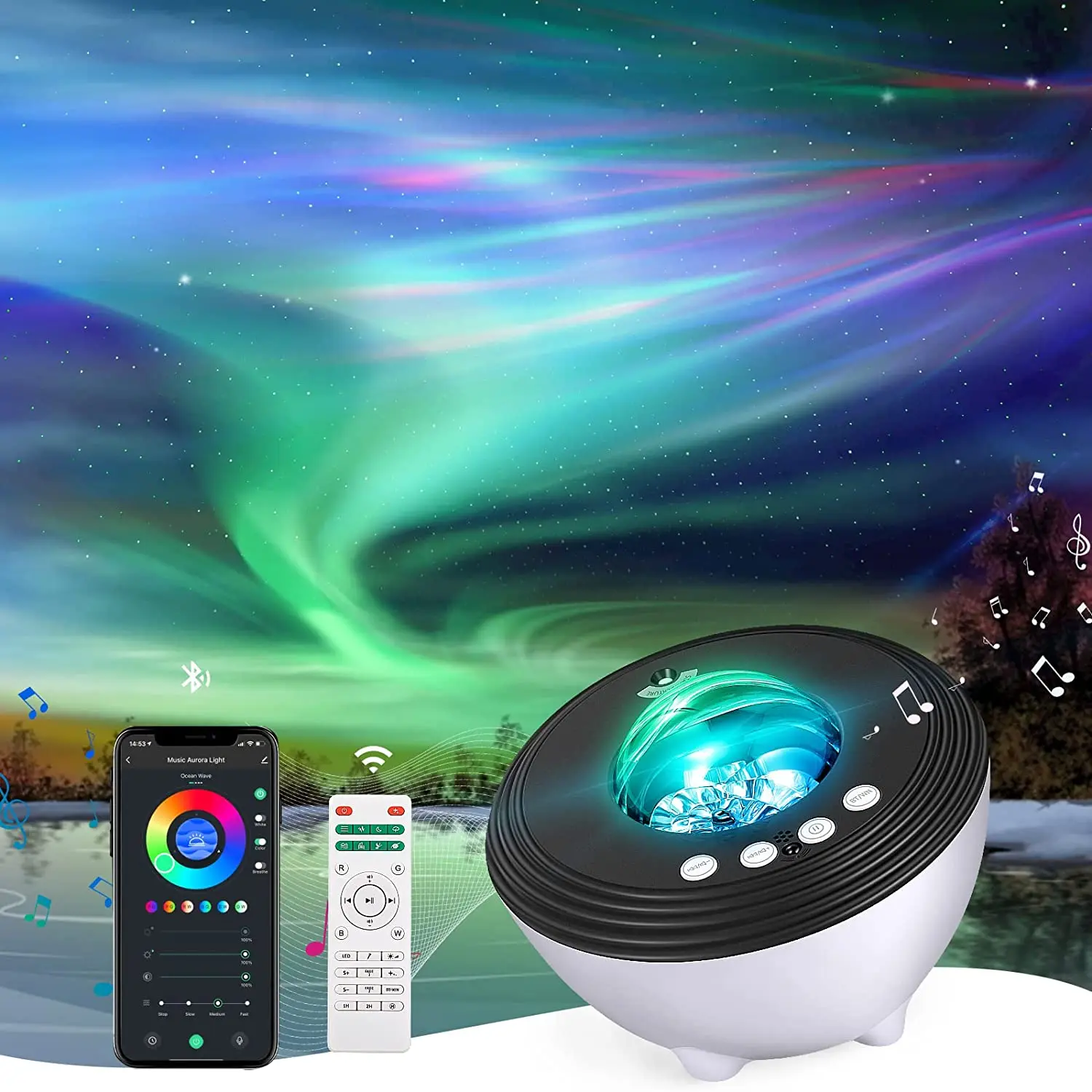Умный светодиодный ночник с Wi-Fi и управлением через приложение проектор