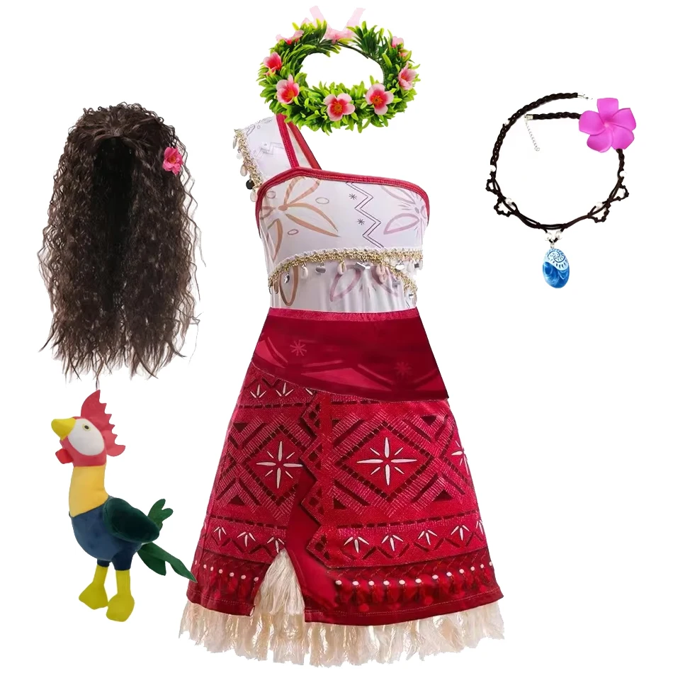 Disney Vaiana Vestito Fai Da Te Costume Carnevale Costume Vaiana