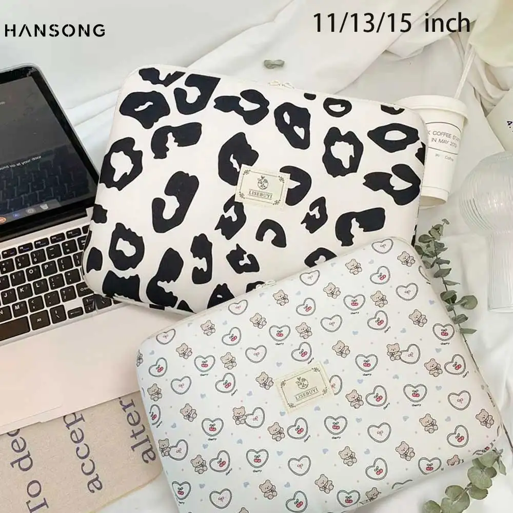 Chilly style Leopard Print Retro Fashion Laptop Bag 11-15 Inch