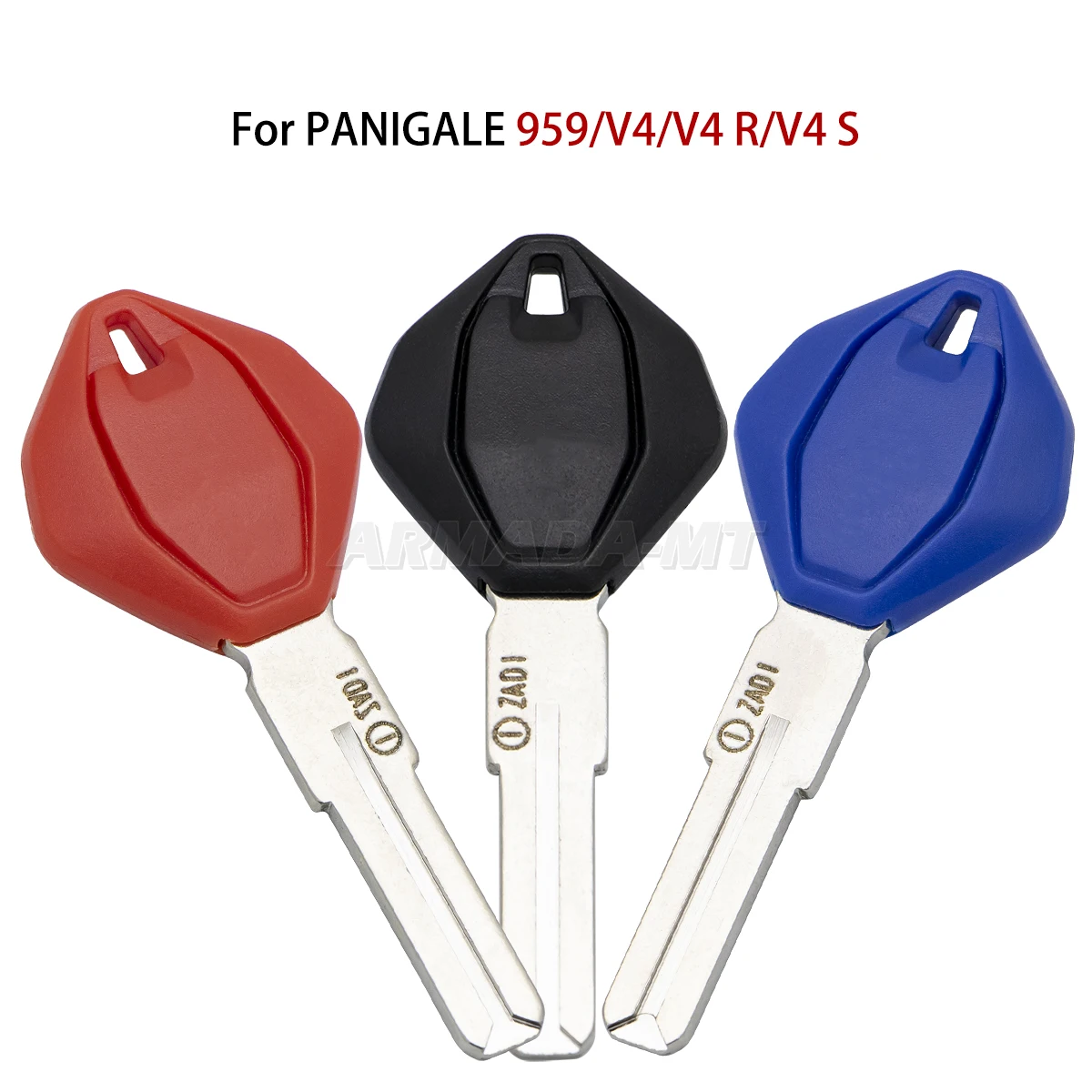 

Ключи от мотоцикла необработанное лезвие для Ducat Panigale 959 V4 V4R V4S Запчасти для мотоциклов заменяют пустые ключи из металлического сплава и АБС-пластика