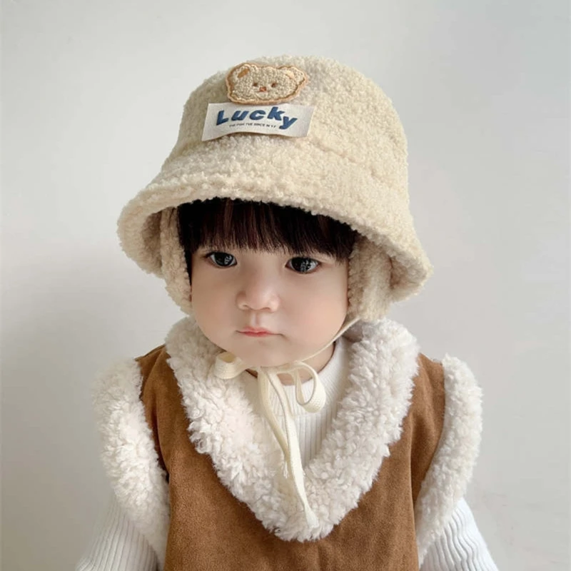 

Soft Wool Bucket Hat for Kids Warm & Comfortable Headwear in Autumn/Winter Gift
