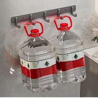 Household Wall Coat Rack Black Hooks For Hangging Clothes Towel Hanger Bathroom Robe Hook Heavy Duty Kitchen Accessories 4