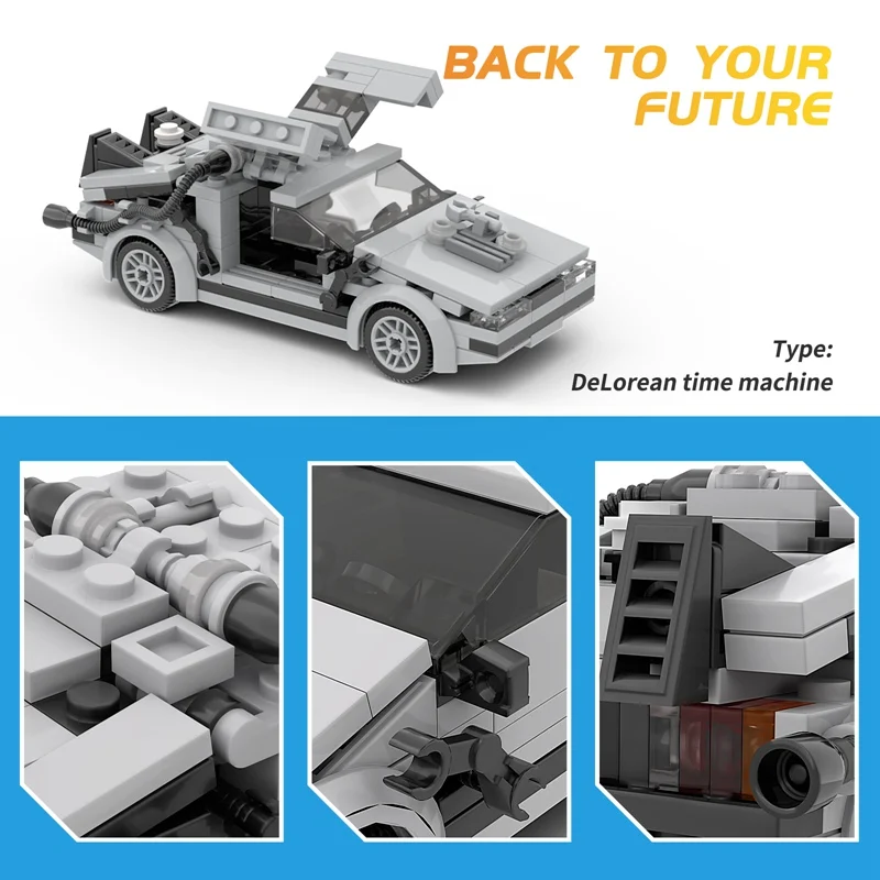 LEGO MOC Pimp Up My DeLorean Time Machine from Back to the Future (10300)  by NikolayFX