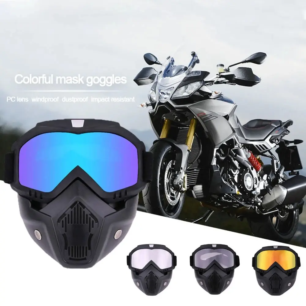 S02e983408fd8448d9e407fdda386a518G Outdoor Sport Windproof Mask Goggle HD Bicycle Glasses Eyewear Riding SUV Summer UV Protection Sunglasses Mallzona