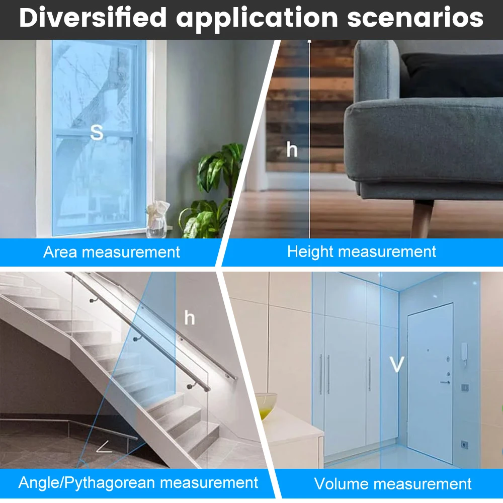 Laser Range finder Portable Mini Laser Distance Meter Tape Measure - Image 6