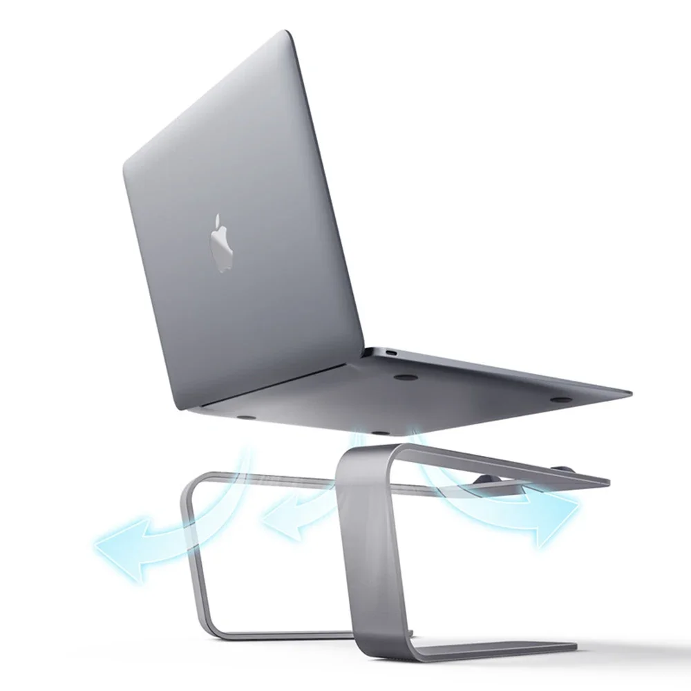 Adjustable Aluminum Laptop Stand Portable Notebook Support Holder for Macbook Pro IPad Air Computer Tablet Riser Cooling Bracket