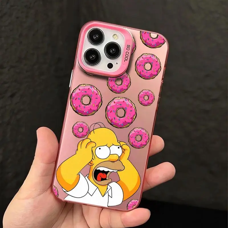 The Simpsons Donut Silicone Phone Case - Vibrant Colorful Design