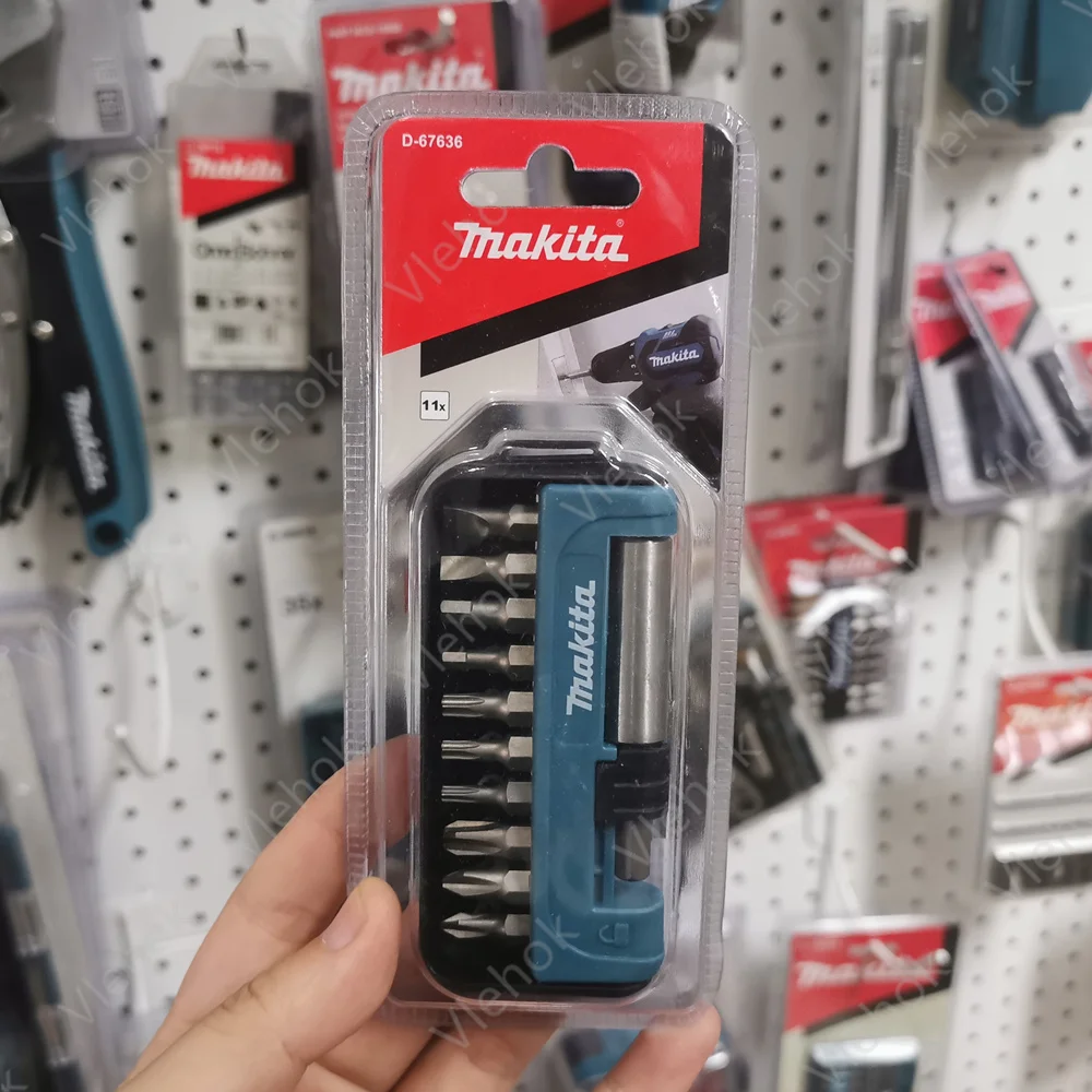 

Makita D-67636 Electric Screwdriver Bit Set 11Pcs Phillips Slotted Hex Torq 1/4'' Combination Screwdriver Head