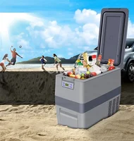 25/30L Car Refrigerator Mini Fridge Small Freezer 12V Compressor Portable Cooler 220V 12v car Mini Refrigerator 4