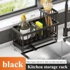 Cisily Sponge Holder for Kitchen Sink, Sink Caddy with High Brush Holder, Kitchen Sink Organizer Countertop Rustproof 304 Stainl 6