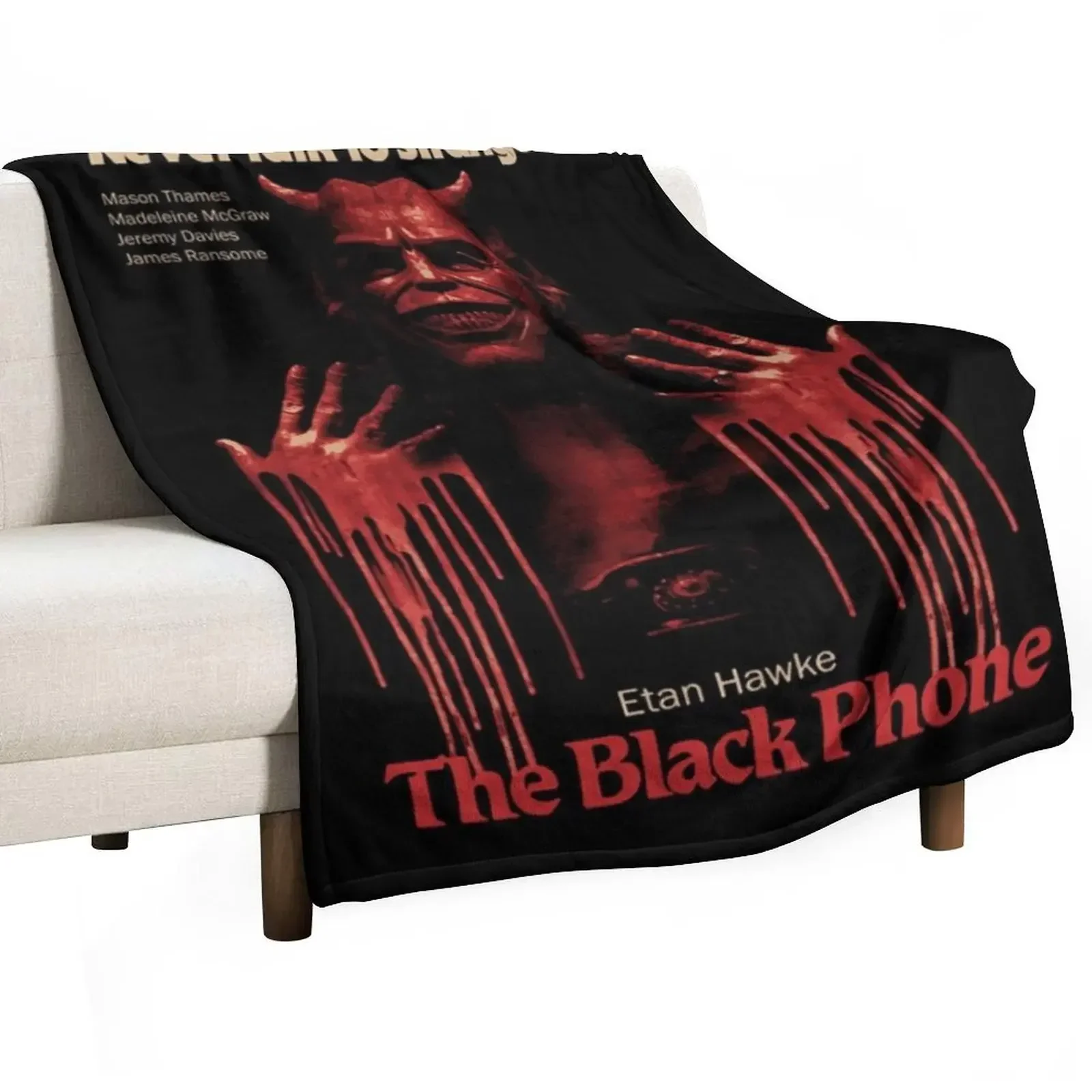 

The Black Phone, Horror, Blumhouse Throw Blanket bed plaid Stuffeds Blankets
