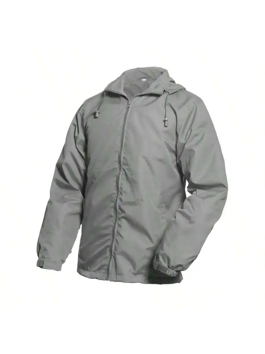 Mens Lightweight Windbreaker Waterproof Rain Jacket Hooded Windbreaker Jacket With Zipper Closure Suitable For Outdoor Play
