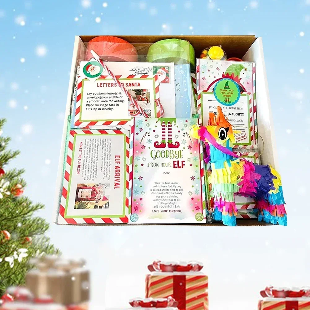 Elf Kit 12/24 Days Of Christmas Countdown Gift Set Days Of Elf Magic Creative Gift Sets Blinds Box Toy Props New Fun Random
