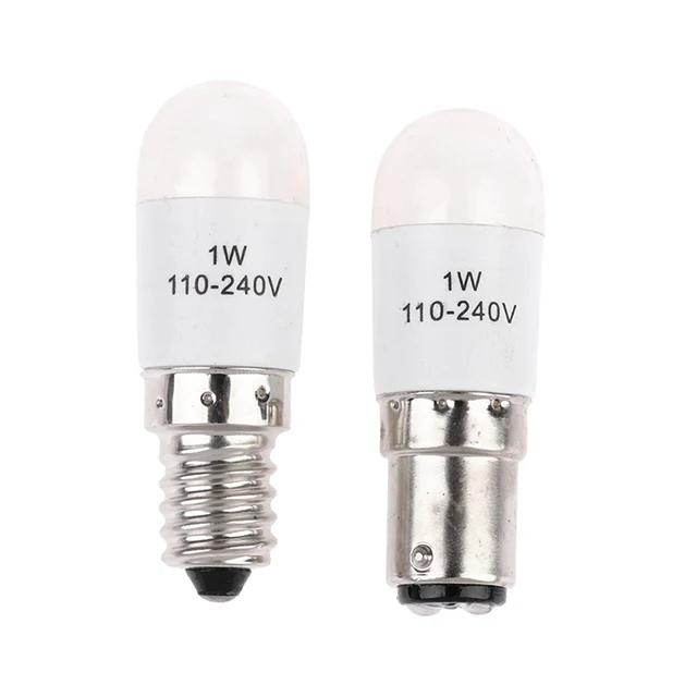 Ampoule LED pour machine à coudre domestique Janome Brother, accessoires  d'éclairage, BA15D, E14, 0.5W, AC 190-250W
