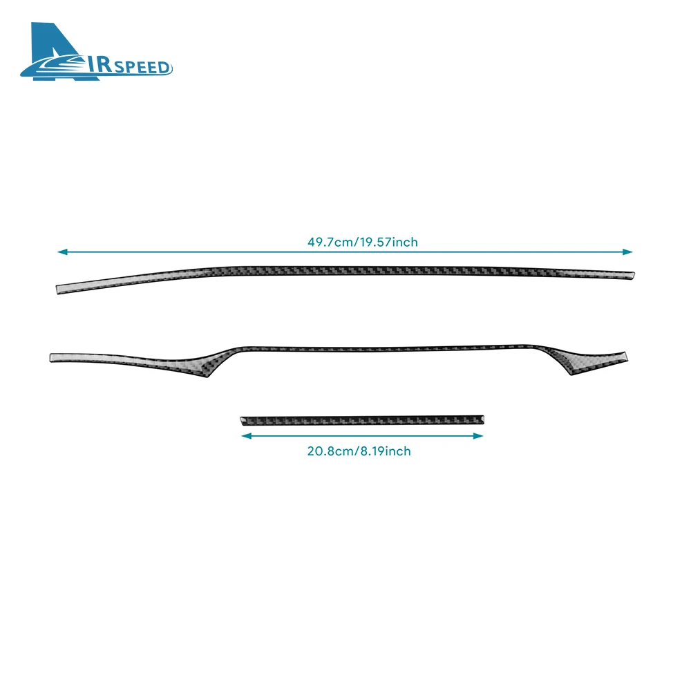 Kia Stinger 용 실제 부드러운 탄소 섬유 스티커 2019 2020 2021 2022 2023 LHD RHD 자동차 중앙 제어 스트립 인테리어 액세서리