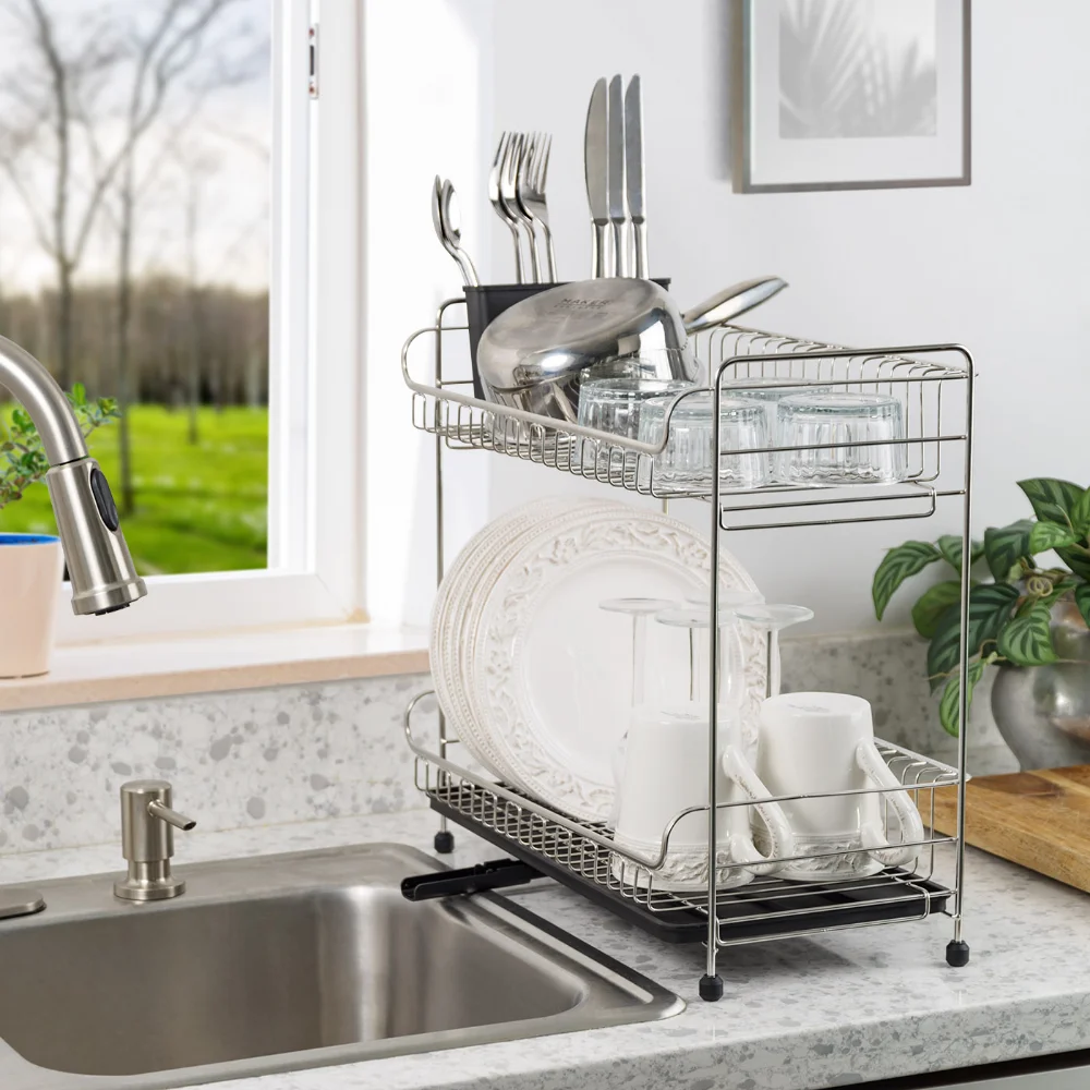 Best Over-the-Sink Dish Racks: Foldable, Stackable Dish Drying Racks