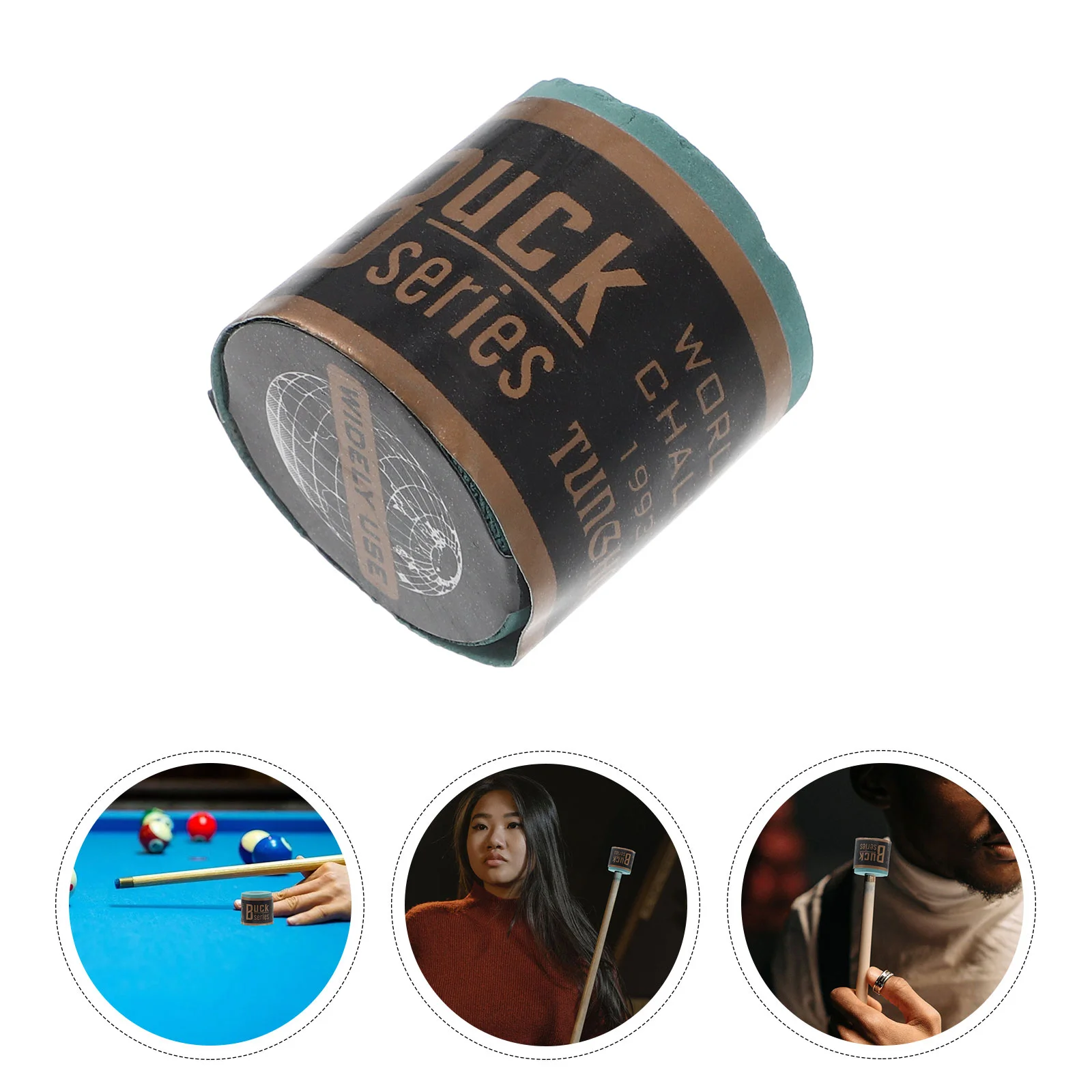Cylinder Billiard Chalk Pool Powder For Accessories Game Supplies Snooker Balls Table Sports Stick Set Green Pool Table