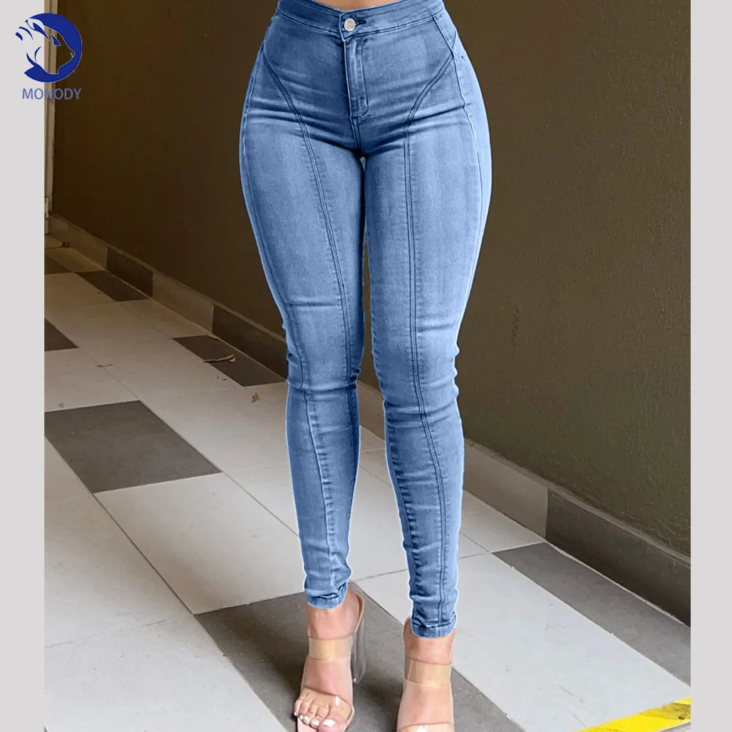 Sexy Women's Skinny Pencil Jeans Skinny Denim Jeans Elastic