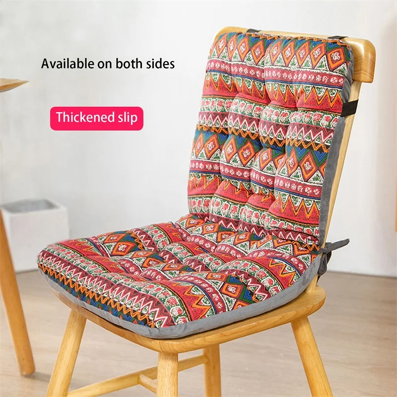 Chair Cushion Pads with Backrest Lightweight Tie up Soft Seat Cushion Pillow for Home Office Kitchen Desk Dining Chair 6