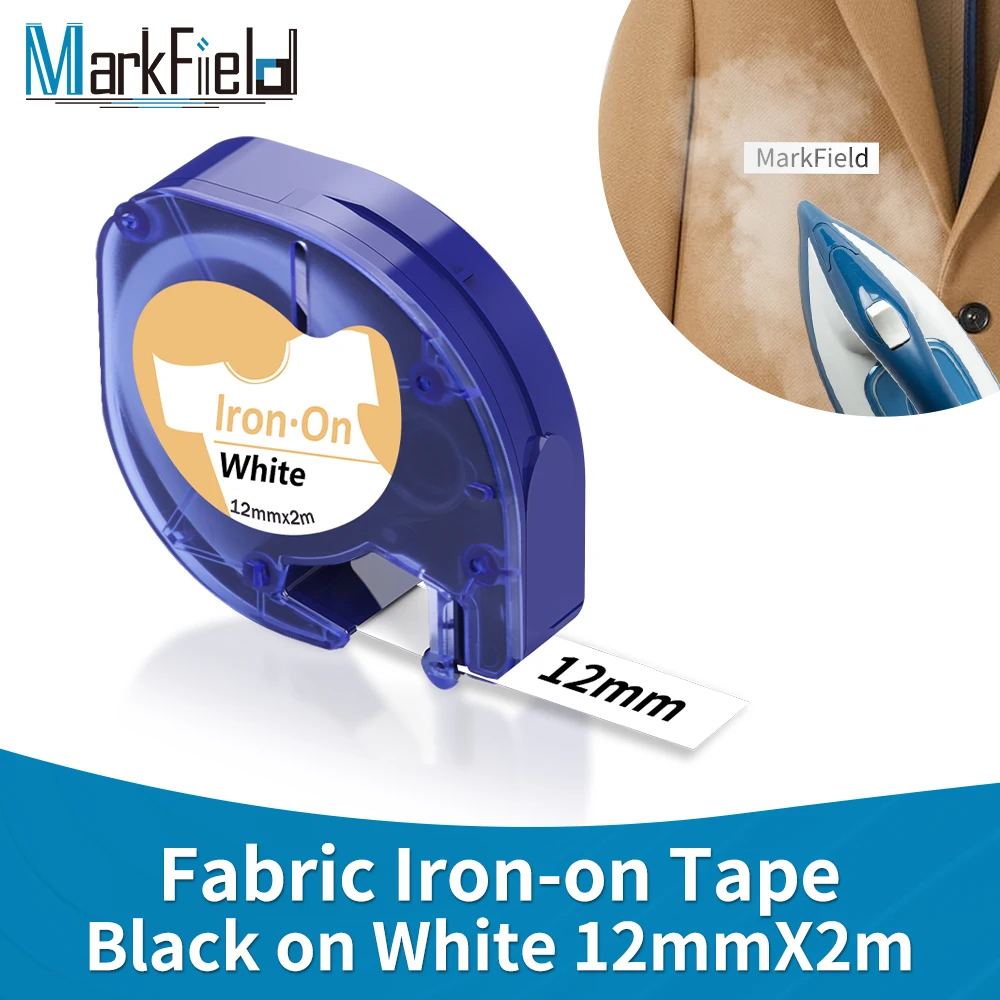 

Тканевая лента для этикеток, 12 мм, совместимая с Dymo LetraTag LT-100H Labelmaker 200B QX50, совместимая с Dymo Letratag