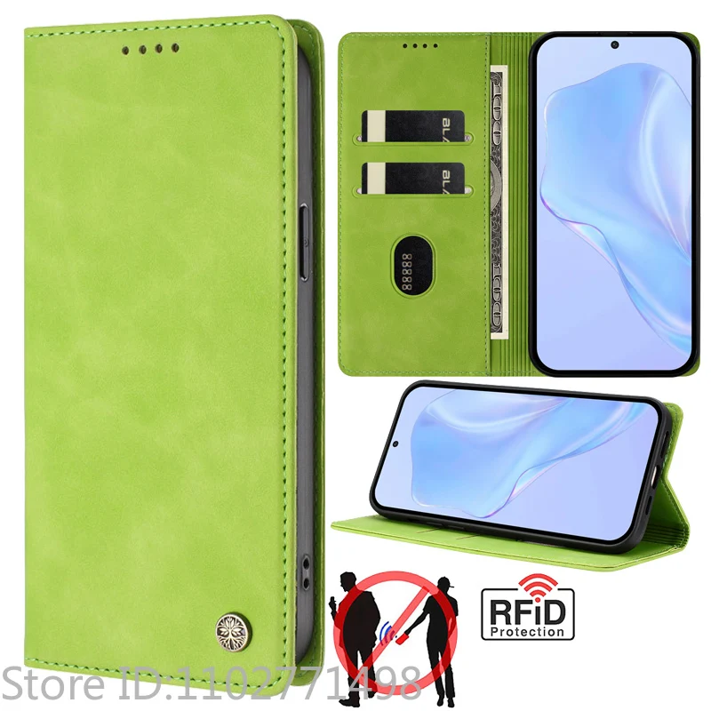 Luxury Wallet Flip Cover Phone Case - Magnetic Shockproof Leather