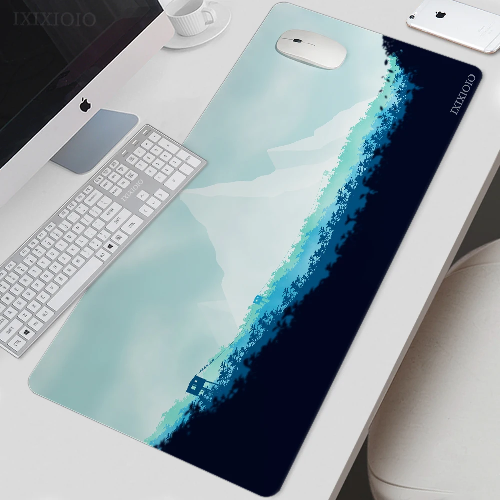 Deep Forest Mouse Pad Gamer Xl New Hd Computer Large Mousepad Xxl Playmat Tappeto Antiscivolo In Gomma Naturale Soft Pc Mouse Pad