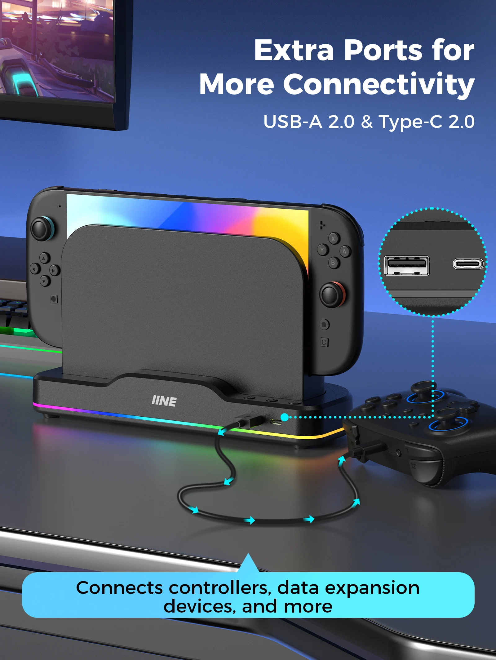 Ventilateur refroidissement Switch 2 RGB