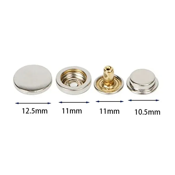 20 Sätze Messing Druckknöpfe Befestigungs elemente Installation sform Nähen Druckknöpfe Werkzeuge Mantel Metall Druckknöpfe Jacke Knöpfe Brieftasche Schnalle Metall nieten – Detail 5