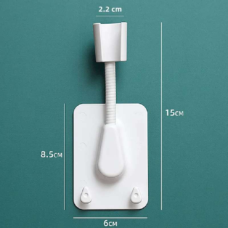 Shower head holder Shower head bracket with hook adjustable self-adhesive hole-free wall-mounted for bathroom accessories