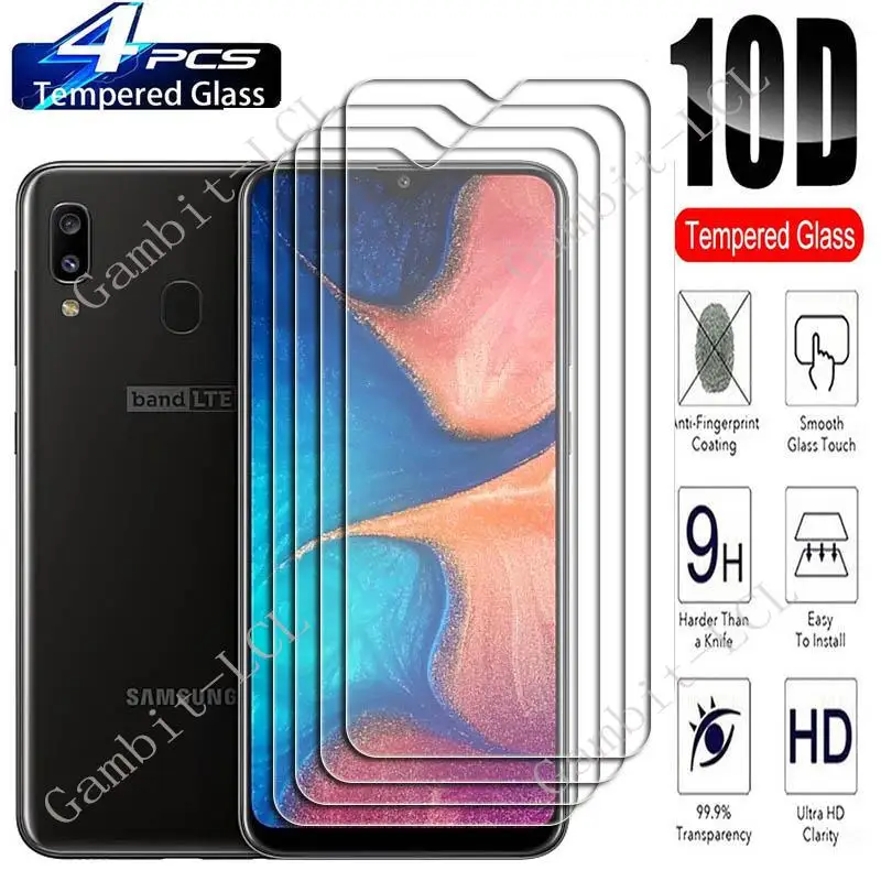 

4PCS For Samsung Galaxy Wide4 6.4" Screen Protective Tempered Glass On GalaxyA50 A20 A30 A50 GalaxyA20 Protection Cover Film