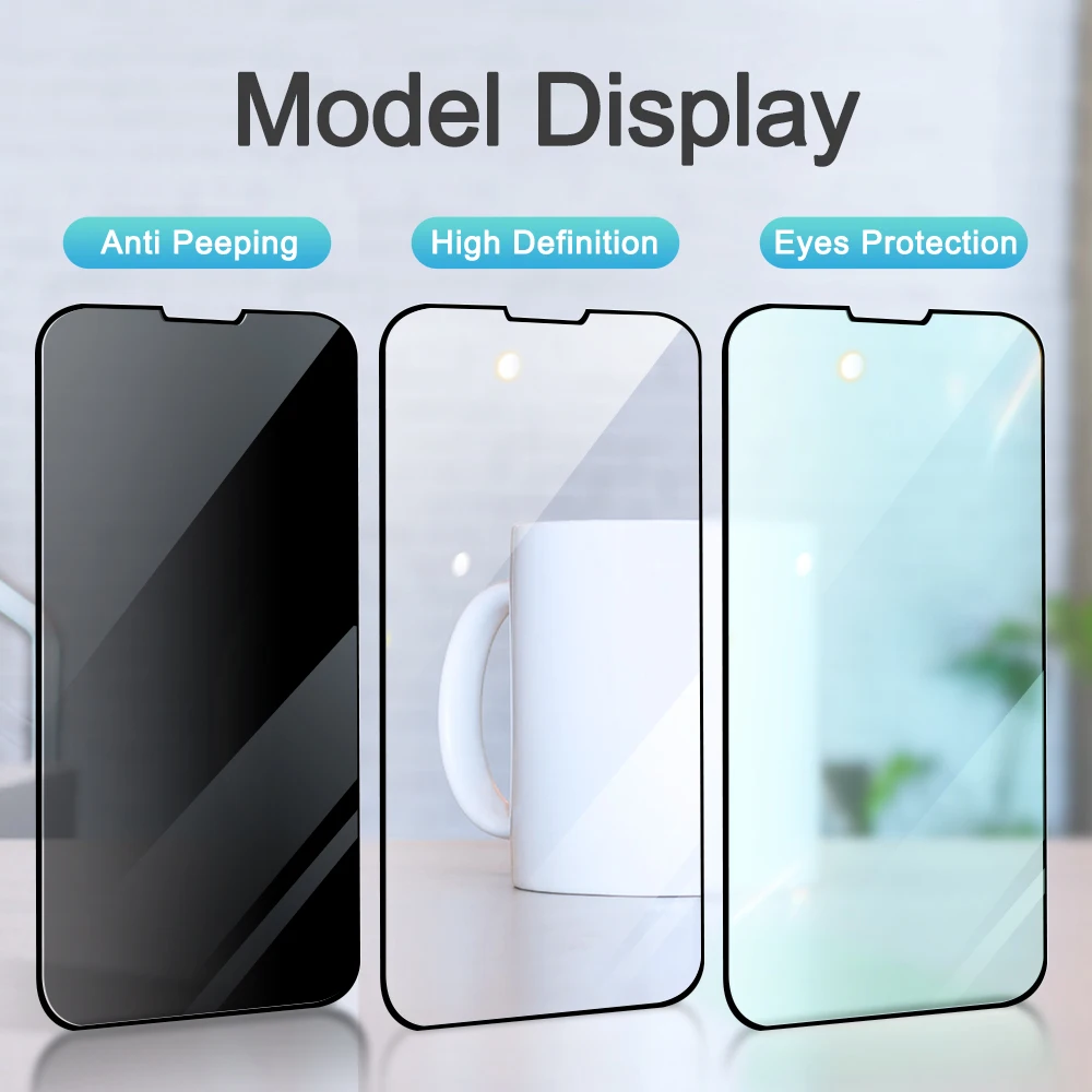 Anti Spy Tempered Glass Screen Protector for iPhone
