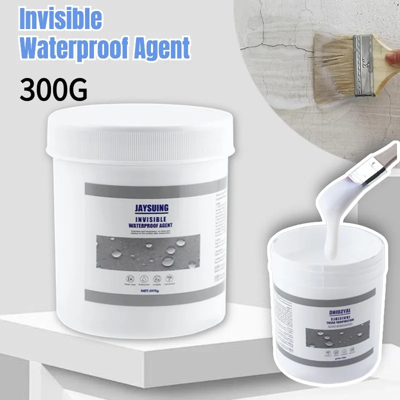 

30/100/300g Waterproof Coating Sealant Agent Invisible Paste Glue With Brush Repair Home Roof Transparent Bathroom Antileak Glue