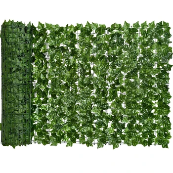 100/300 centimetri edera artificiale siepe recinzione pannelli verde finto edera foglia privacy recinzione schermo per la casa esterna giardino balcone decorazione 1