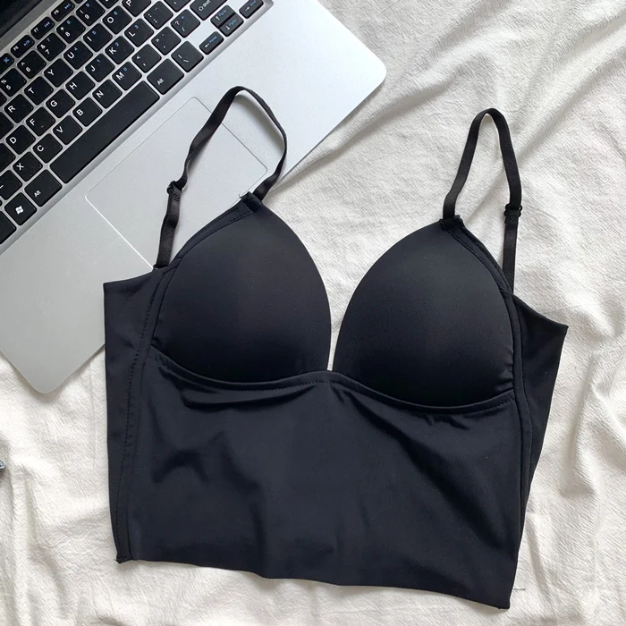 Women's Backless Bra Invisible Bralette Lace Wedding Bras Low Back Underwear Push Up Brassiere Seamless Lingerie Sexy Corset Bra