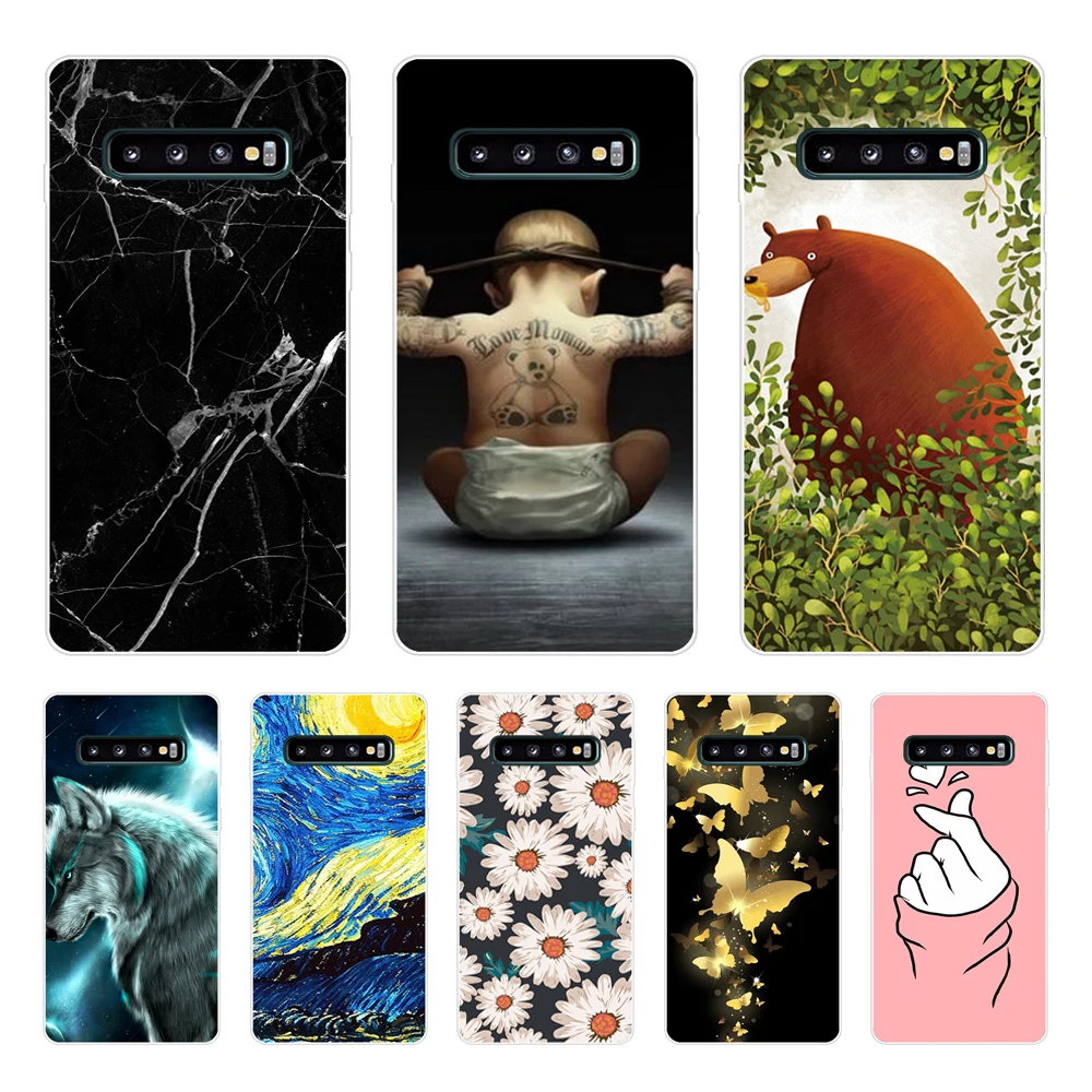 Per Samsung Galaxy S10 Custodia S10Plus Custodia In Silicone Tpu Cover Phone S10 E Custodia Per Samsung S10 Plus G975F S 10 Sm-G973F Custodia
