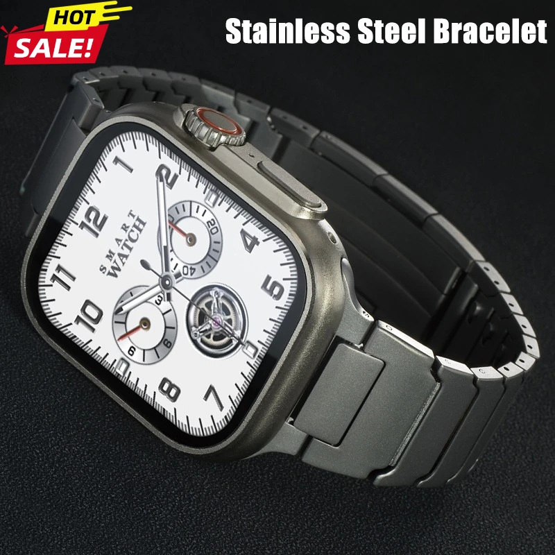 Premium Stainless Steel Watch Strap - Metal Bracelet Band
