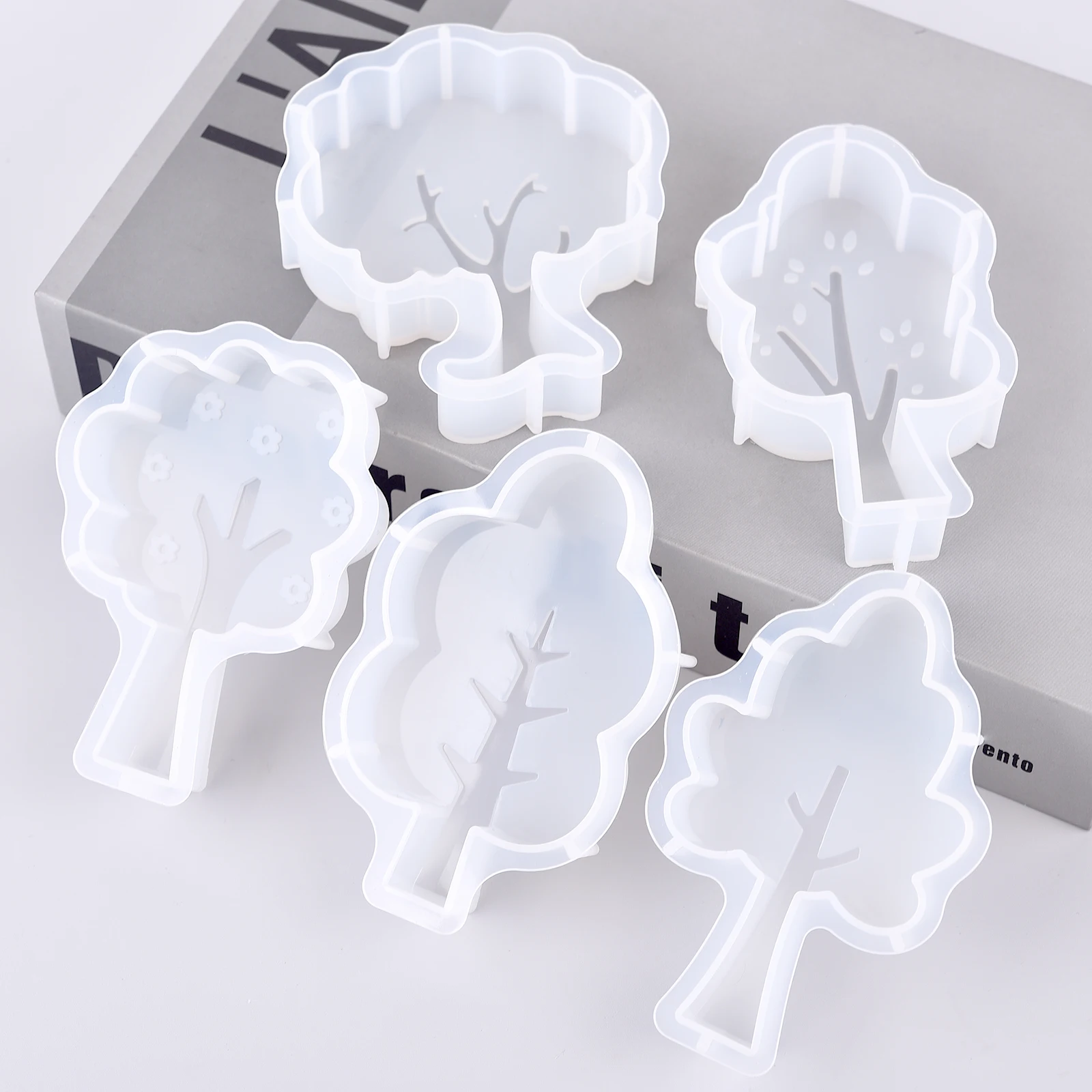 Christmas Muti-Styles Tree Silicone Mold DIY Epoxy Resin Gypsum Aromatherapy Soap Candle Making Handmade Crafts 3D Home Decor