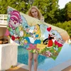 Cartoon A-alice In W-wonderland Anime Beach Swimming Towel Soft Absorbent Washcloth Children's Gifts For Kids Travel Camping Gym 1