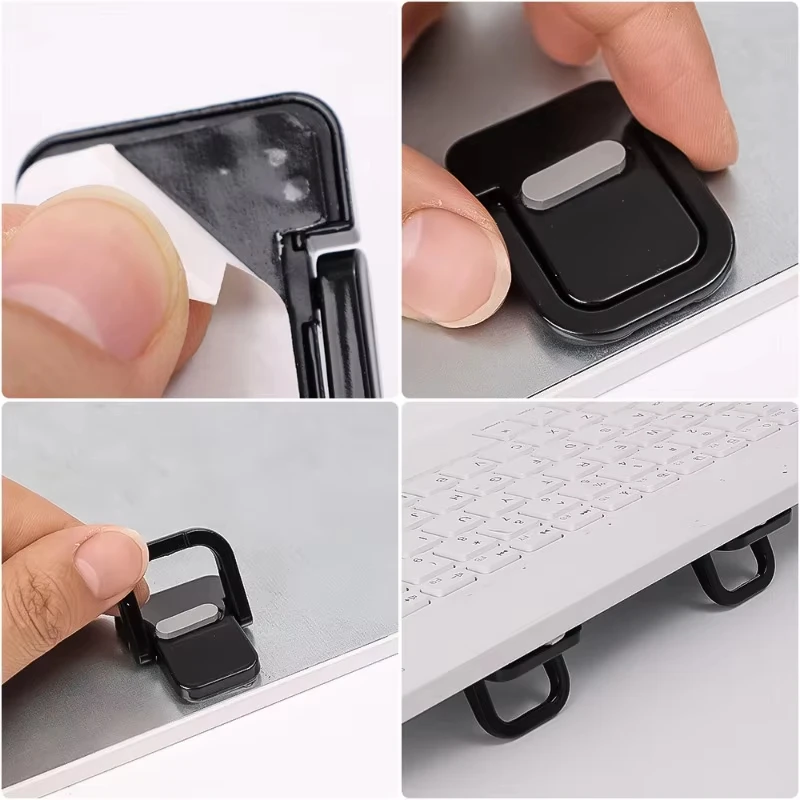 2PCS 미니 키보드 스탠드 책상용 미니 노트북 스탠드 휴대용 노트북 스탠드 MacBook Air Pro, Dell XPS, HP 등과 호환 가능