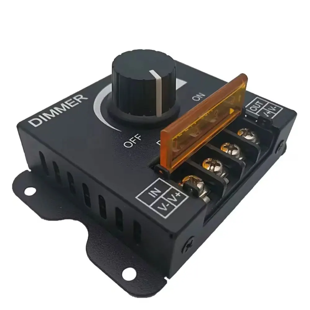 DC 12V-24V LED Dimmer Switch 30A LED Monochrome Controller PWM Digital Stepless Dimming Lamp Strip Single Color Lamp