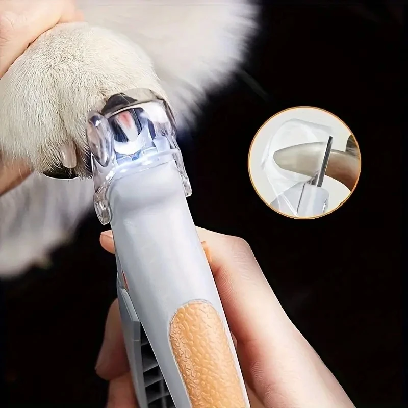 1pc illuminated LED Dog & Cat Nail Clipper for Safe Precise Grooming