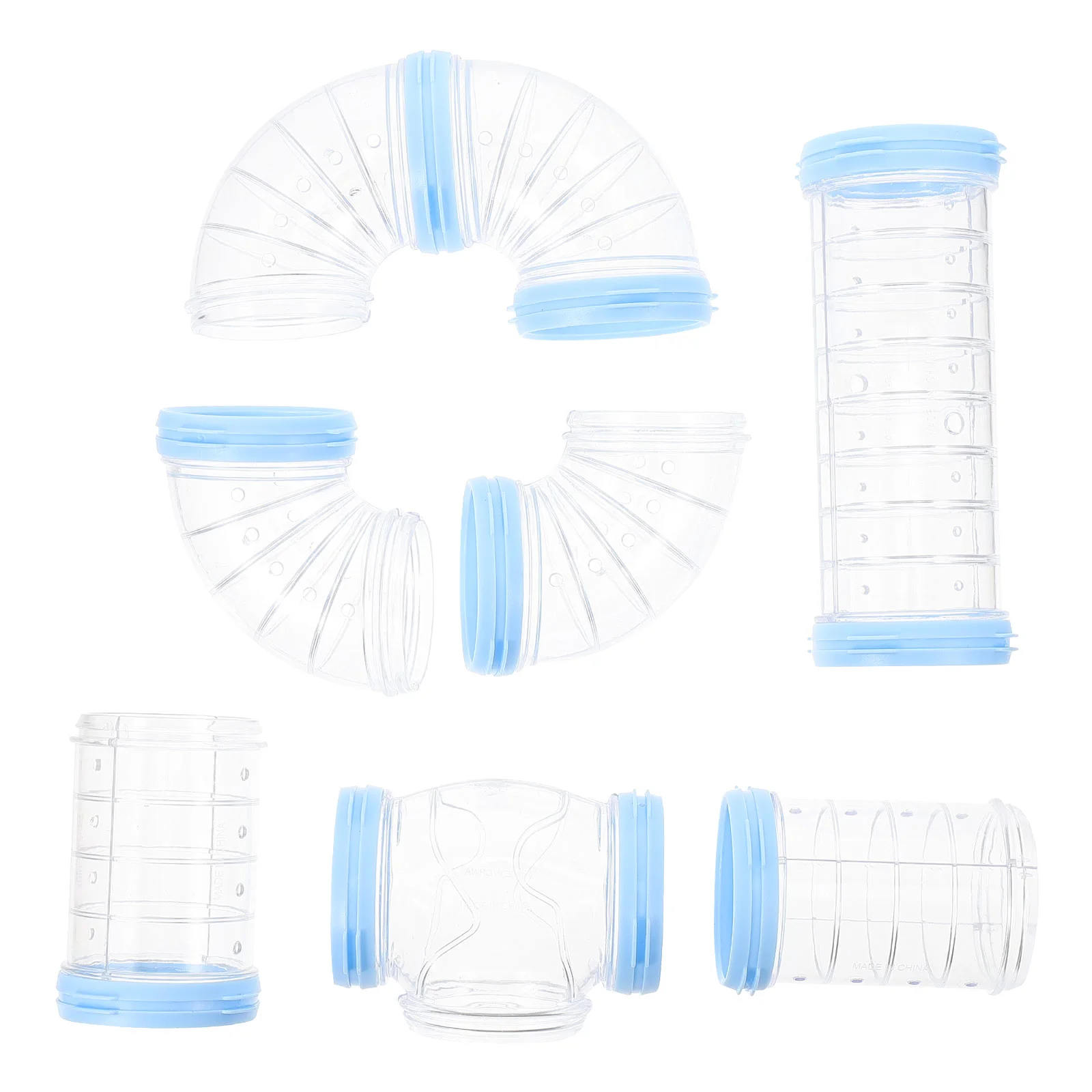 

Hamster Tubes Glider Tool Cage Pink Hideaway Maze Accessories Outer Pets Hut Exercising Rats Playground Plastic Hedgehogs