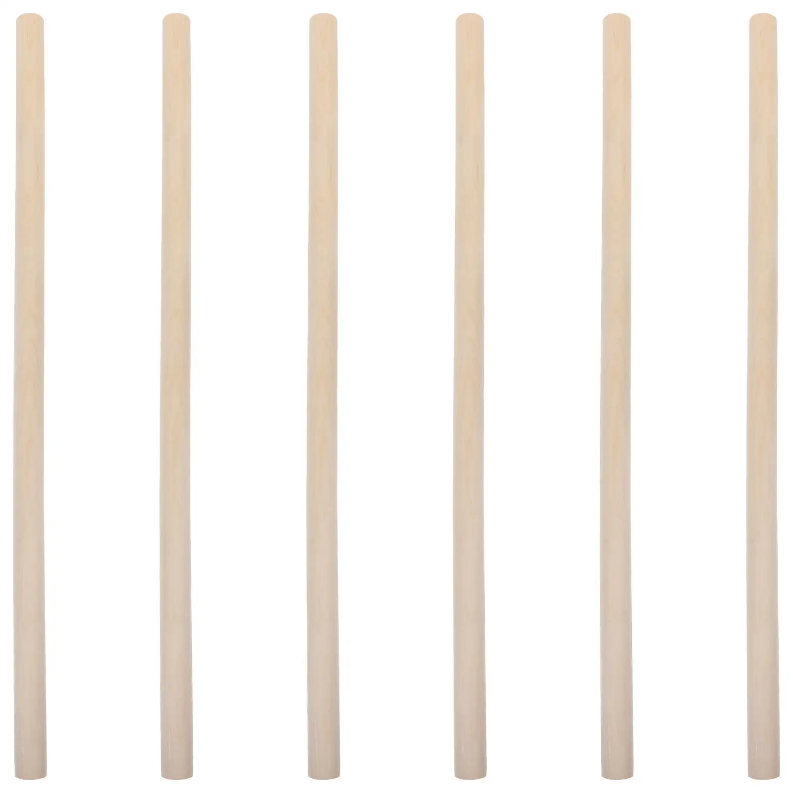 6 Pcs Taekwondo Accessory Daily Stick Portable Karate Wood Rod Supply Solid Child