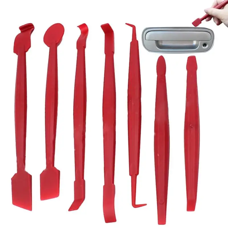 7Pcs Strumenti Per Auto Wrap Film Sticker Strumento Di Avvolgimento Automatico Veicolo Vinile Wrap Window Tint Film Tool Kit Window Tinting Cutter Aid
